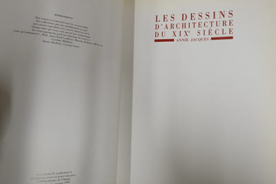 Les dessins d'architecture du XIXe siècle