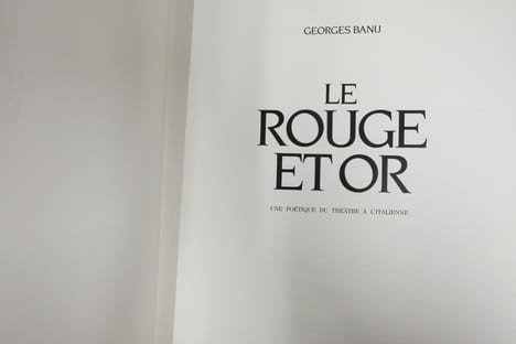 Le rouge et or. Banu Georges