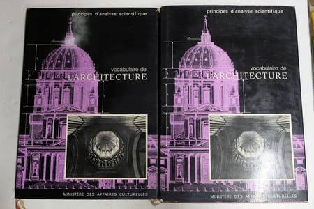 Vocabulaire de l'architecture. Principes d'analyse scientifique en 2 volumes