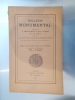 BULLETIN MONUMENTAL. N°96. . F. Deshoulières & Marcel Aubert