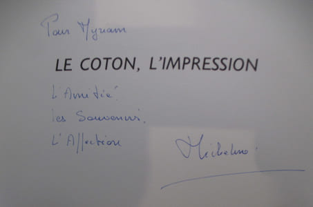 LE COTON, L'IMPRESSION. (avec un envoi de l'Auteure).