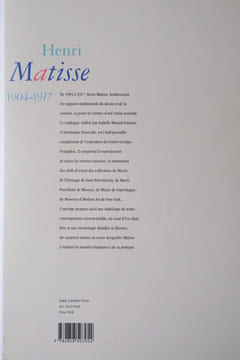 Henri Matisse, 1904-1917. Monod-Fontaine Isabelle