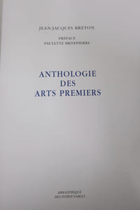 Anthologie des arts premiers
