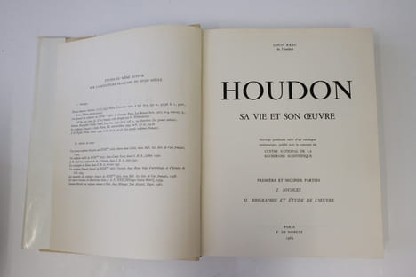 Houdon, sa vie et son oeuvre. 4 parties en 2 volumes.. Louis Réau