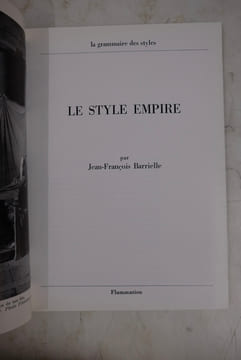 Le Style Empire. Barrielle Jean-François