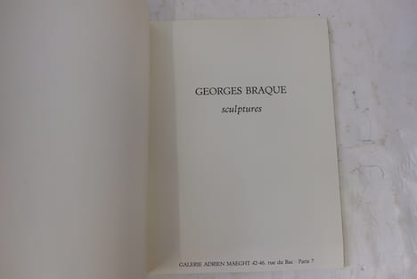 G. Braque, Sculptures. George Braque 