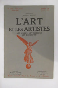 L'ART ET LES ARTISTES. Art Ancien, Art Moderne, Art Décoratif.