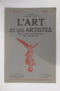 L'ART ET LES ARTISTES. Art Ancien, Art Moderne, Art Décoratif.