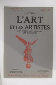 L'ART ET LES ARTISTES. Art Ancien, Art Moderne, Art Décoratif.