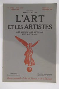 L'ART ET LES ARTISTES. Art Ancien, Art Moderne, Art Décoratif.