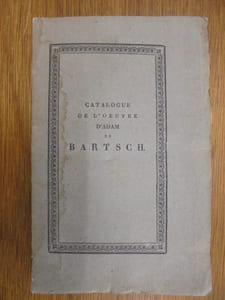 Catalogue des estampes de J.Adam de Bartsch.