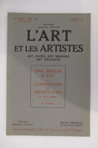 L'ART ET LES ARTISTES. Art Ancien, Art Moderne, Art Décoratif.