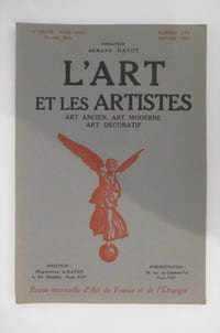 L'ART ET LES ARTISTES. Art Ancien, Art Moderne, Art Décoratif.