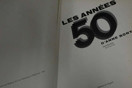 Les années 50 d'Anne Bony