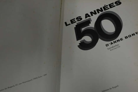 Les années 50 d'Anne Bony. Anne Bony