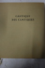 Cantique des cantiques. Claude Grégory