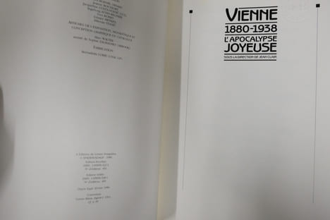 Vienne : 1880-1938, L'apocalypse joyeuse. Jean Clair; Collectif