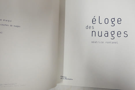 Eloge des nuages. Béatrice Fontanel