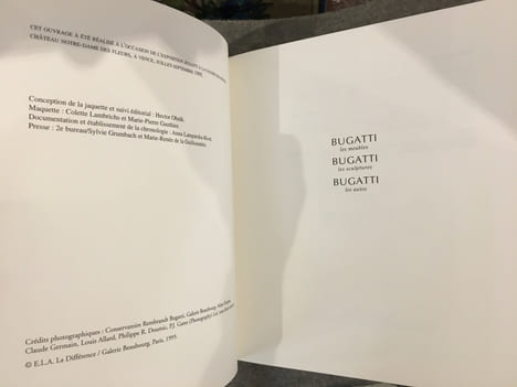 Bugatti les meubles, les sculptures, les autos. Bernard Lamarche-Vadel, Bernard Dufour, Anna Lamparska-Rivet