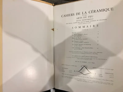 Cahiers de la céramique et de arts du feu n°9