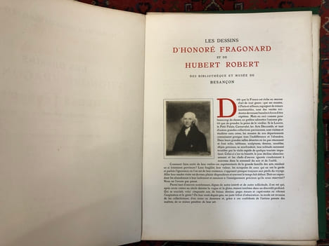 Les dessins d'Honoré Fragonard et de Hubert Robert des bibliothèque et musée de Besançon. Maurice Feuillet