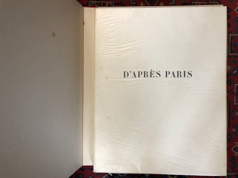D'Après Paris, lithographies de Jean-Louis Boussingault. Léon-Paul Fargue