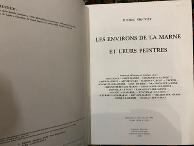 Les environs de la Marne et leurs peintres