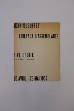 Tableaux d'assemblages . DUBUFFET Jean