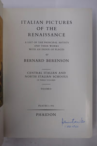 Italian Pictures Of The Renaissance A List Of The Principal Artists And Their Works With An Index Of Places.Central Italian and North Italian Schools.Volume II