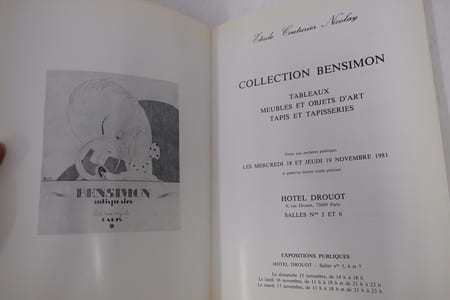 Collection Bensimon. Tableaux, meubles et objets d'art, tapis et tapisseries