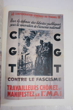Affiches et luttes syndicales de la CGT. Confederation Generale du Travaille; Seguy, George