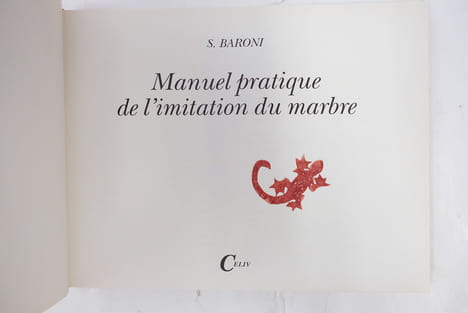 Manuel pratique de l'imitation du marbre. S. Baroni
