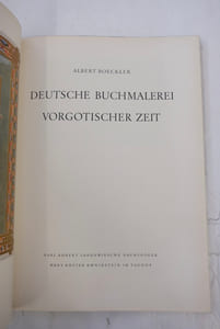 Deutsche Buchmalerei Vorgotischer Zeit. Die blauen Bücher.