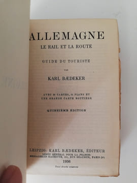 Allemagne le rail et la route.. Baedeker, Karl