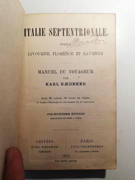 Italie septentrionale. Karl Baedeker