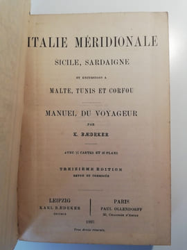 Italie Méridionale. Baedeker, Karl