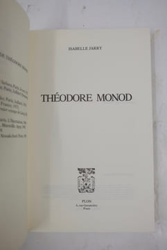 THEODORE MONOD. JARRY ISABELLE