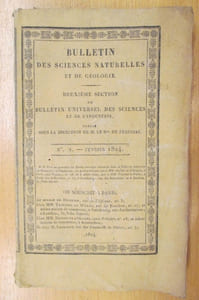 BULLETIN DES SCIENCES NATURELLES ET DE GEOLOGIE, deuxième section du bulletin universel des sciences et de l'industrie. du n°2 au n°11 (le n°5 est absent) + table des matières.