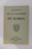 BULLETINS DE LA SOCIETE DE BORDA 1972. 