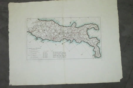 CARTE DE L'ITALIE proprement dite où l'objet principal a été de tracer LES VOYES ROMAINES. Pour l'intelligence de l'Histoire Romaine de Mr ROLLIN.