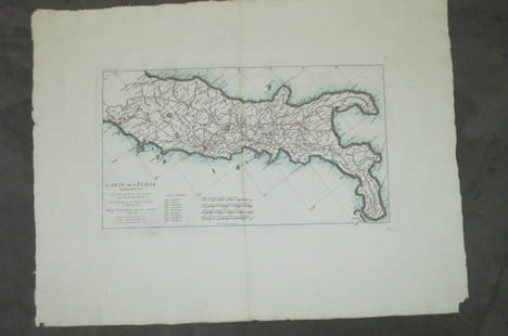 CARTE DE L'ITALIE proprement dite où l'objet principal a été de tracer LES VOYES ROMAINES. Pour l'intelligence de l'Histoire Romaine de Mr ROLLIN.. ...