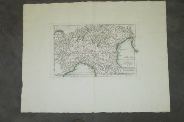 LA GAULE CISALPINE. Pour l'Histoire Romaine de Mr ROLLIN.. Sr. D'ANVILLE