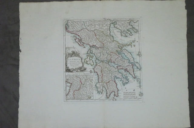 LA GRECE proprement dite. Pour l'Histoire Romaine de M. ROLLIN. SUPPLEMENT POUR L'ILLYRIE ET LA MACEDOINE.. Sr. D'ANVILLE