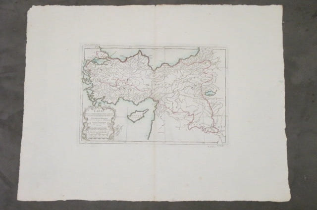 CARTE. Pour l'Exp&eacute;dition de CYRUS LEJEUNE et la RETRAITE DES DIX-MIL GRECS. Dress&eacute;e sur XENOPHON pour l'Histoire Ancienne de Mr. ROLLIN. . Sr. ...
