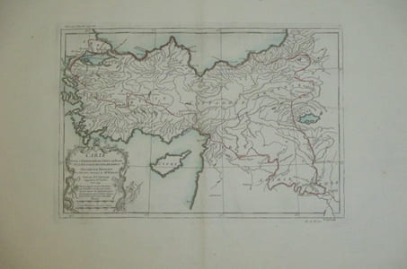 CARTE. Pour l'Expédition de CYRUS LEJEUNE et la RETRAITE DES DIX-MIL GRECS. Dressée sur XENOPHON pour l'Histoire Ancienne de Mr. ROLLIN.