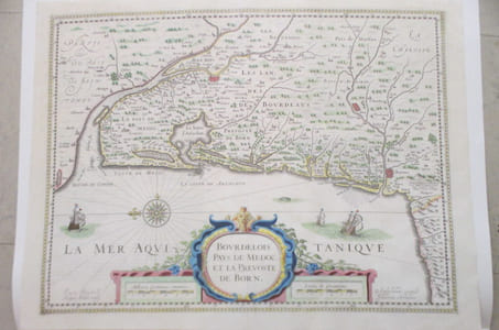 CARTE : Bourdelois Pays de Médoc et la Prevoste de Born