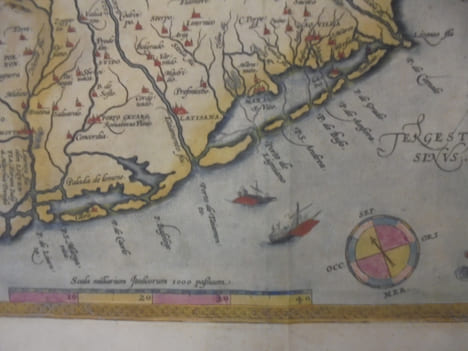 "Fori Iulii Accurata Descriptio - Ortelius 1572 -venetien,Friaul -italien "
Italie ,carte dru Frioul et Venise.(Vénécie). A. Ortelius.