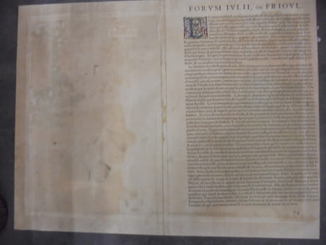 "Fori Iulii Accurata Descriptio - Ortelius 1572 -venetien,Friaul -italien "
Italie ,carte dru Frioul et Venise.(Vénécie). A. Ortelius.