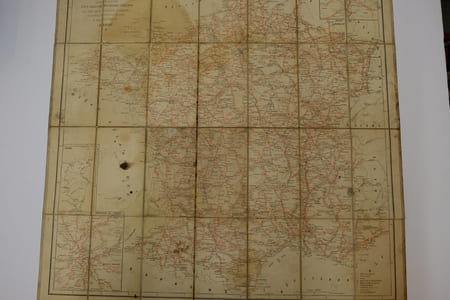 Carte routière vélocipédique de France