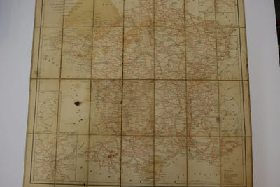 Carte routière vélocipédique de France
